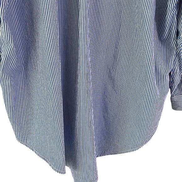 Anthropologie Oversized Striped Buttondown Shirt Size Large - Picture 13 of 16